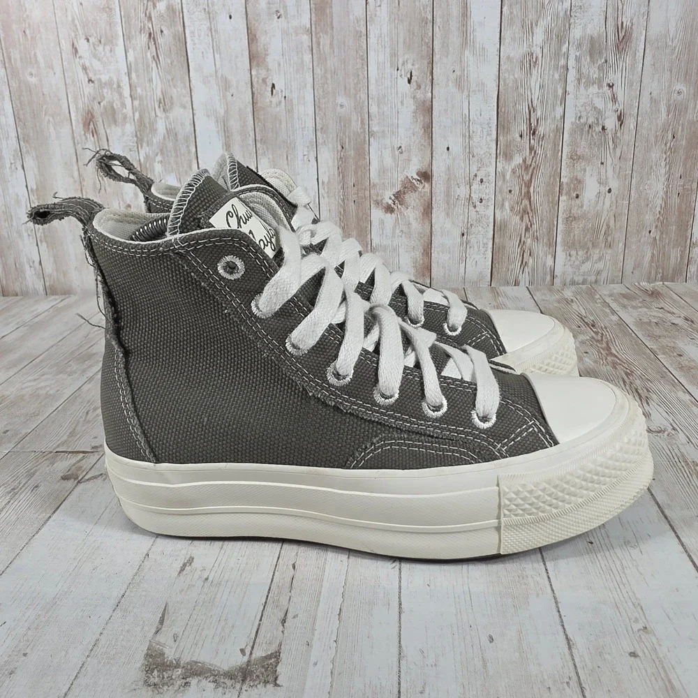 Converse Chuck Taylor All Star Lift‎ Hi Platform Khaki Green A06099C Womens 5.5